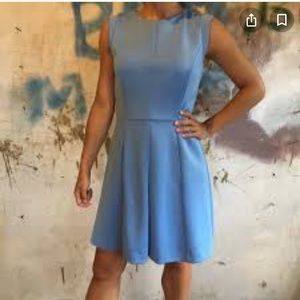 VINCE CAMUTO Tailored Pleated Scuba Dress EUC